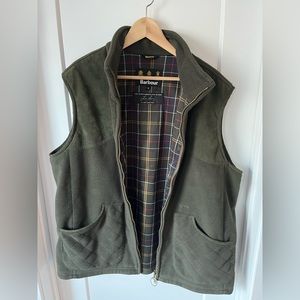 Barbour Dunmoor Gilet Fleece Vest Size Extra Large